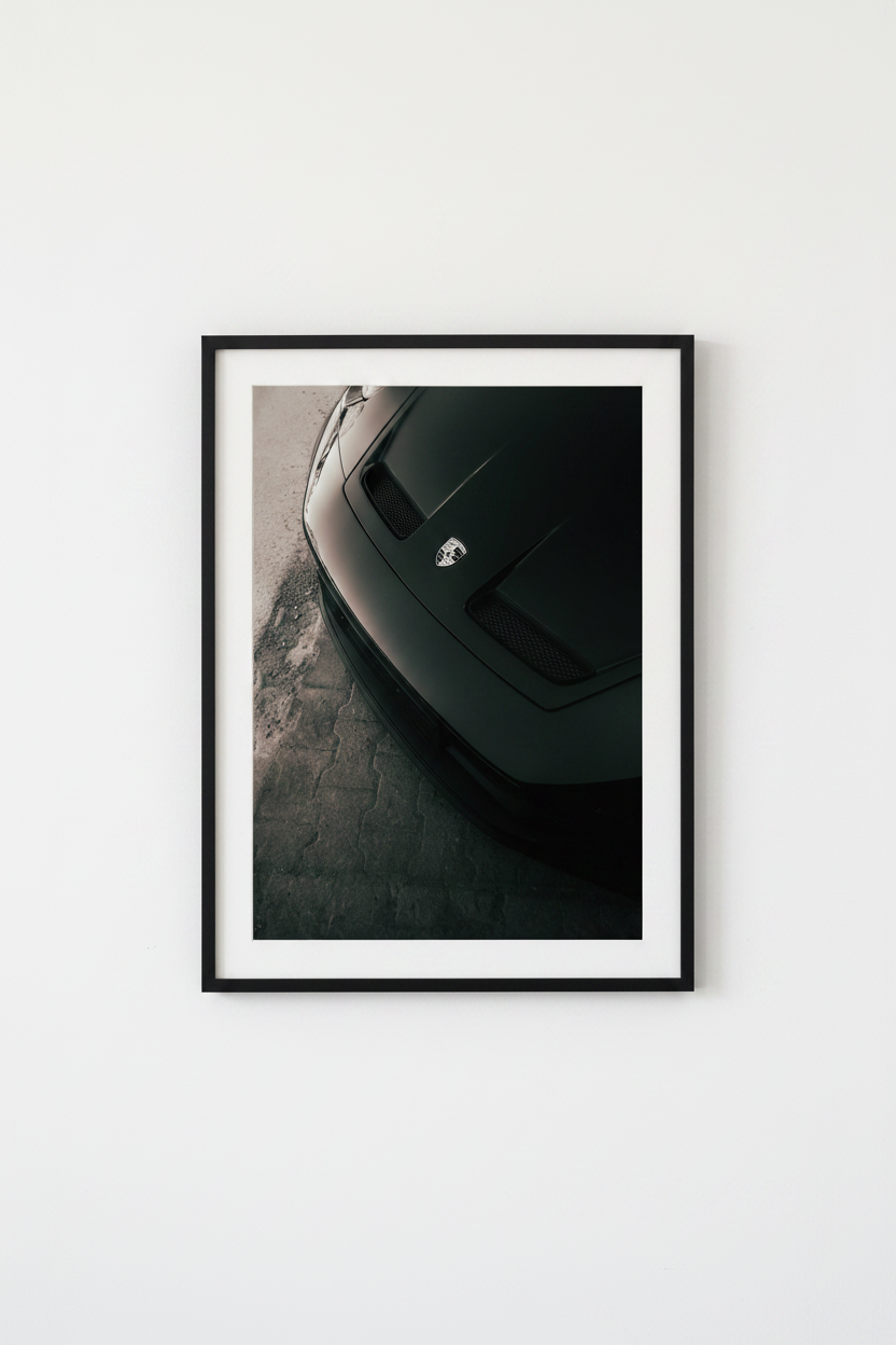 Porsche kehystettynä
